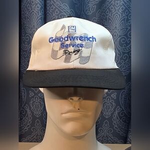 Vintage Goodwrench Service Racing Trucker Hat Cap Snapback Made in USA OSFA